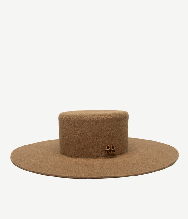 ruslan baginskiy Monogram-embellished Canotier Hat • RB United States