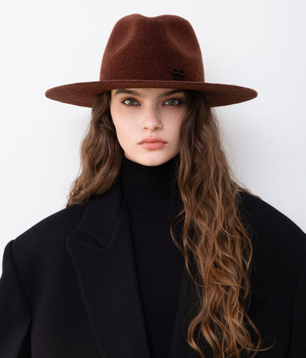 Ruslan Baginskiy Monogram-embellished Fedora Hat • RB United States