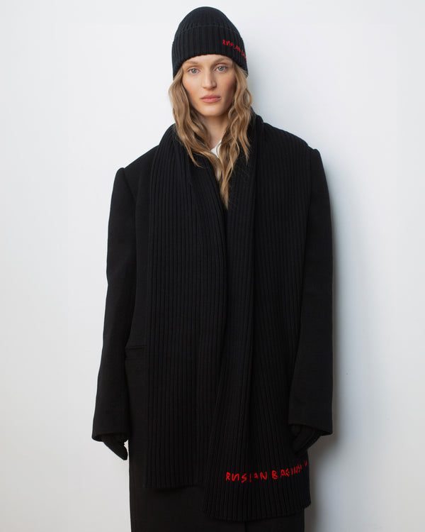 Ruslan Baginskiy Monogram-embroidered Wool Beanie • RB United States