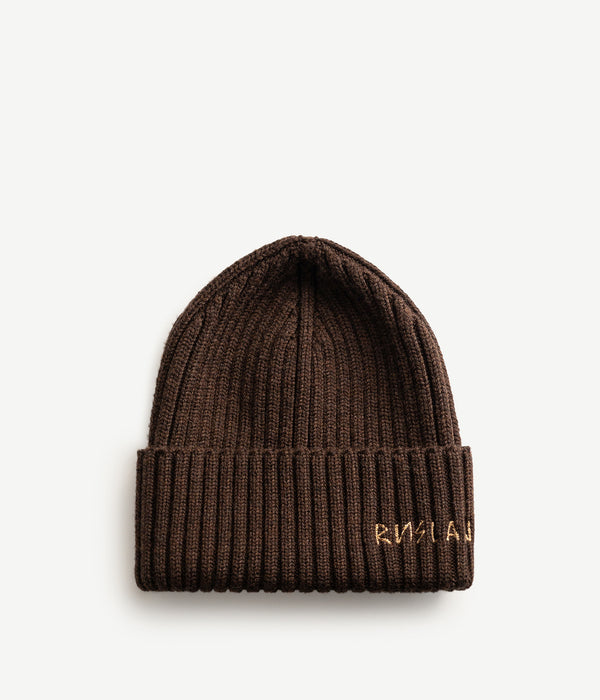 ruslan baginskiy Monogram-embroidered Wool Beanie • RB United States