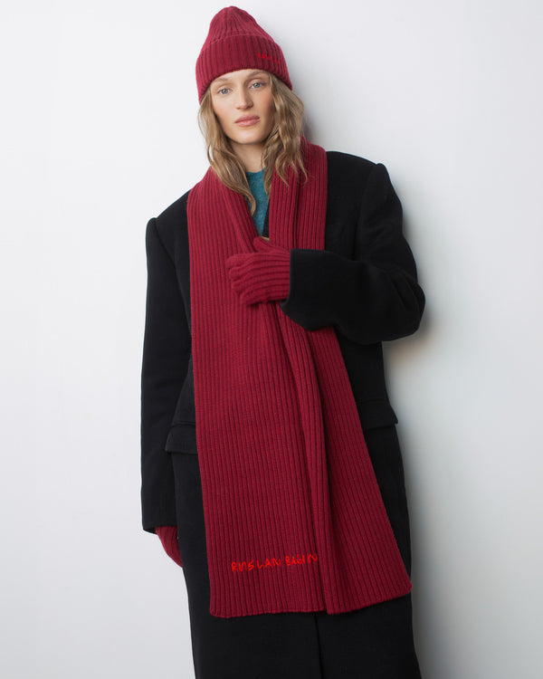 Ruslan Baginskiy Monogram-embroidered Wool Beanie • RB United States