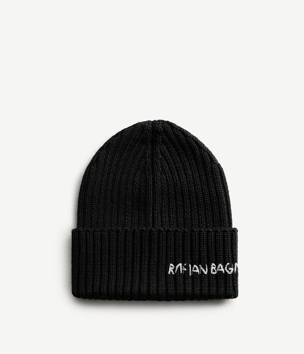 ruslan baginskiy Monogram-embroidered Wool Beanie • RB United States