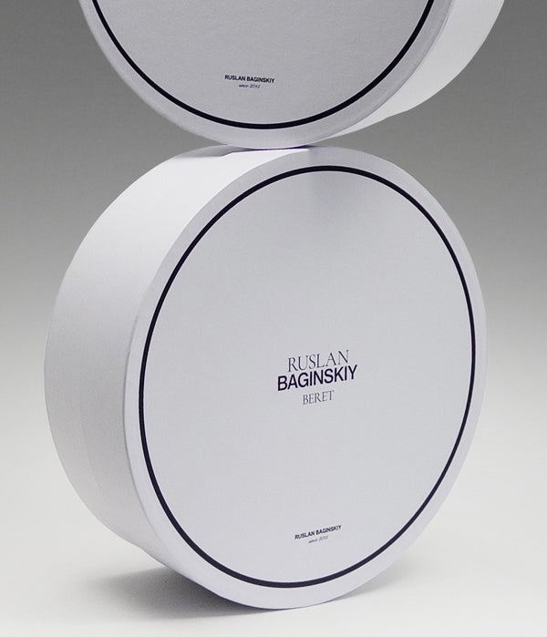 Ruslan Baginskiy Monogram-embroidered Wool Beret • RB United States