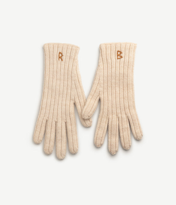 ruslan baginskiy Monogram-embroidered Wool Gloves • RB United States