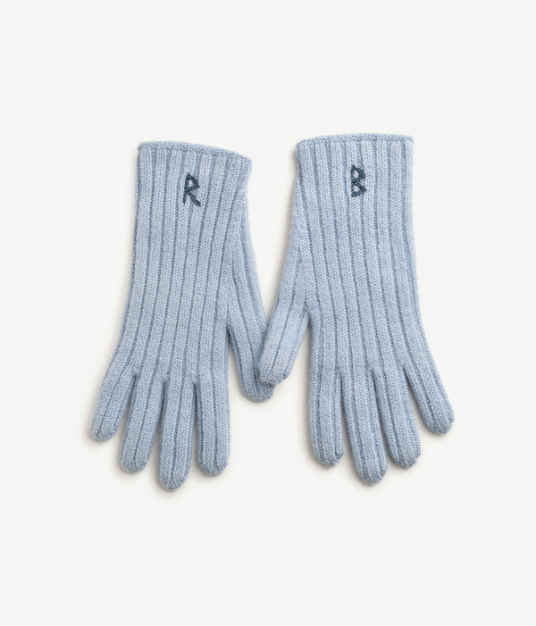 ruslan baginskiy Monogram-embroidered Wool Gloves • RB United States