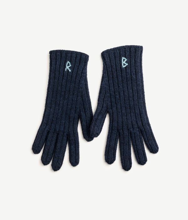 ruslan baginskiy Monogram-embroidered Wool Gloves • RB United States