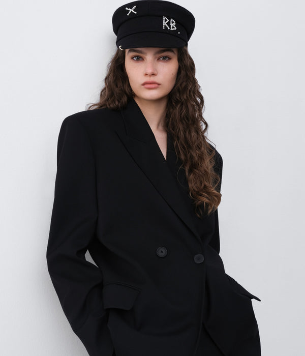 Ruslan Baginskiy Pearls-embellished Baker Boy Cap • RB United States