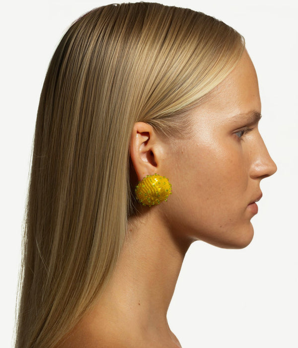 Ruslan Baginskiy SKARBY Yellow And Mint Beaded Earrings • RB United States