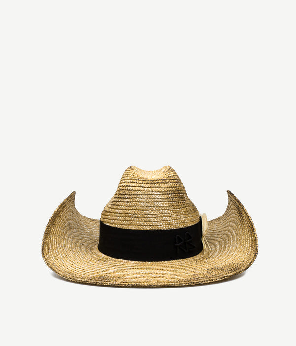 ruslan baginskiy Wheat Spikes Embellished "Sunburnt" Cowboy Hat • RB United States
