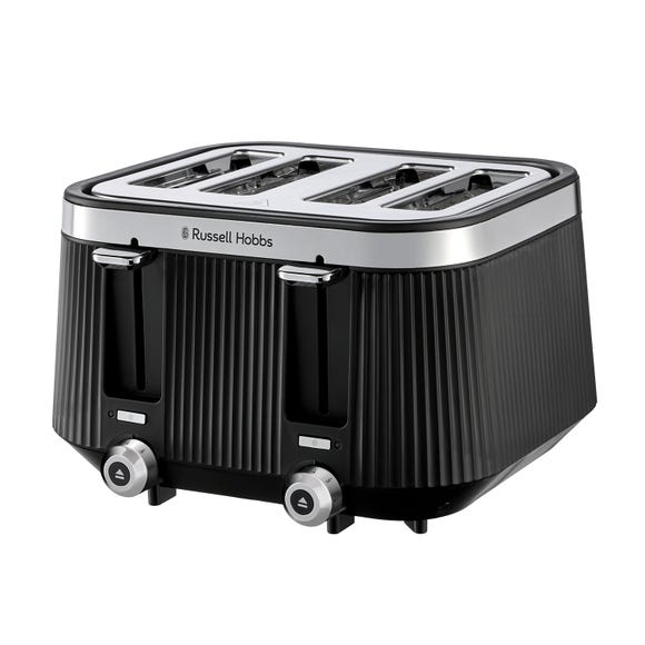 Russell Hobbs Bronte Kettle And Toaster Black 4 Slice