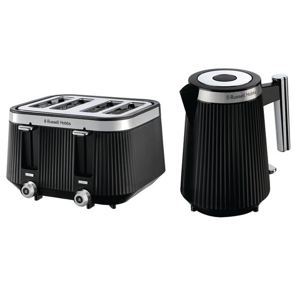 russell hobbs Bronte Kettle and Toaster Black 4 Slice