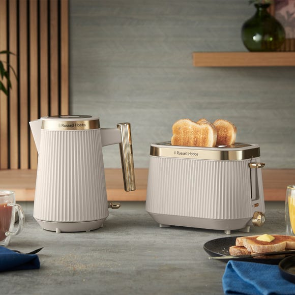 Russell Hobbs Bronte Kettle And Toaster Stone 4 Slice