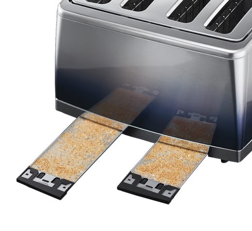 Russell Hobbs Eclipse Midnight Blue 4 Slice Toaster