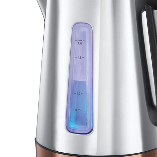 Russell Hobbs Luna Copper Accents Quiet Boil Kettle