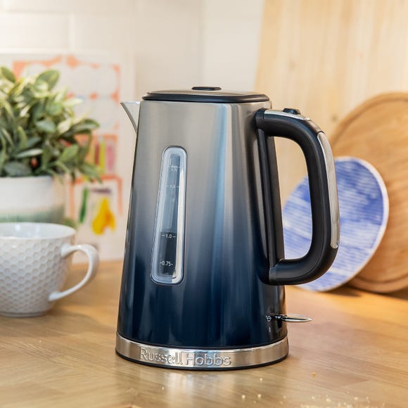 Russell Hobbs Luna Eclipse Midnight Blue Kettle And 4 Slice Toaster