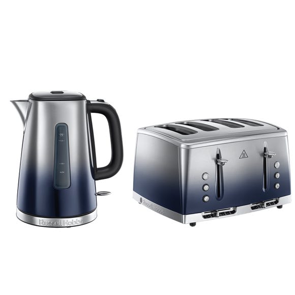 russell hobbs Luna Eclipse Midnight Blue Kettle and 4 Slice Toaster