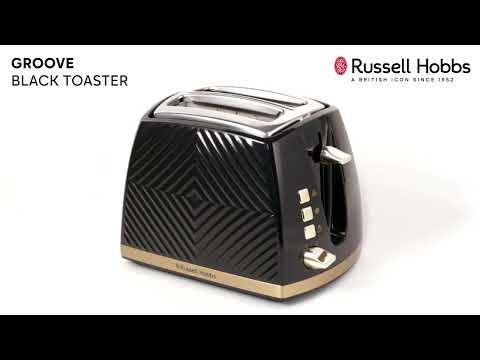 Russell Hobbs Groove 2-Slice Toaster Black