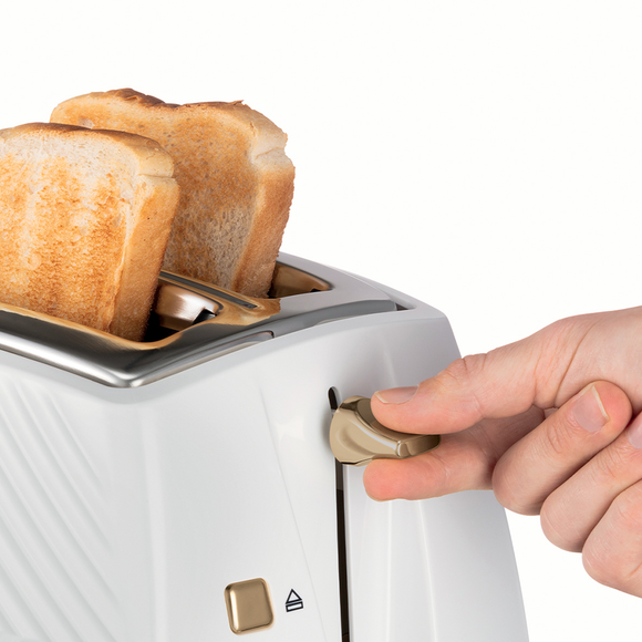 Russell Hobbs Groove 2-Slice Toaster White