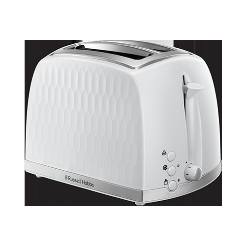 russell hobbs Honeycomb 2 Slice White Toaster