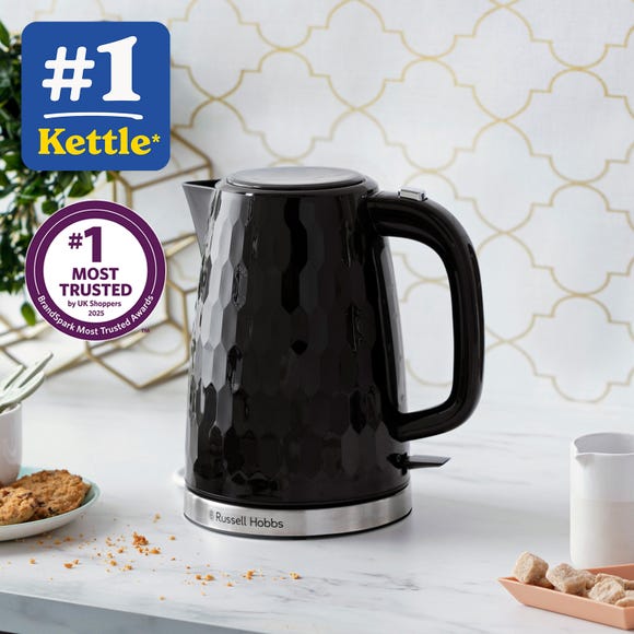 Russell Hobbs Honeycomb Black Kettle