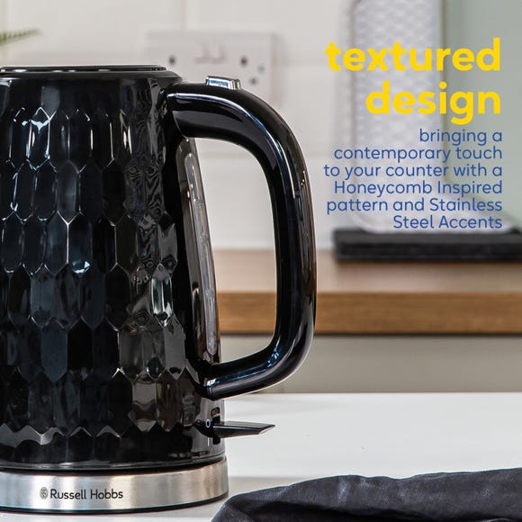 Russell Hobbs Honeycomb Black Kettle