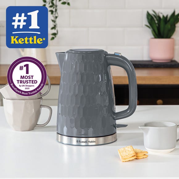Russell Hobbs Honeycomb Grey Kettle