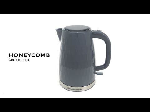 Russell Hobbs Honeycomb Grey Kettle