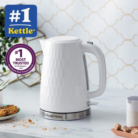 Russell Hobbs Honeycomb White Kettle