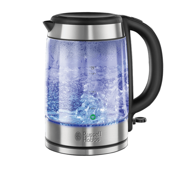 russell hobbs Illuminating Glass Kettle in Black