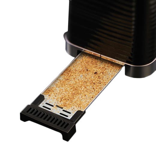 Russell Hobbs Inspire 2 Slice Black Toaster