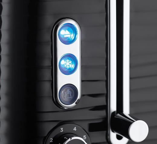 Russell Hobbs Inspire 2 Slice Black Toaster