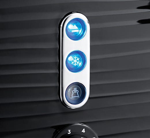 Russell Hobbs Inspire 4 Slice Black Toaster