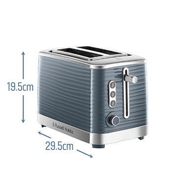 Russell Hobbs Inspire Grey 2 Slice Toaster