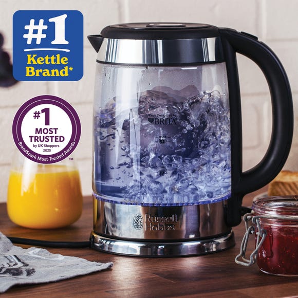 Russell Hobbs Purity Glass Brita Kettle