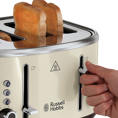 Russell Hobbs Stylevia Cream 4 Slice Toaster