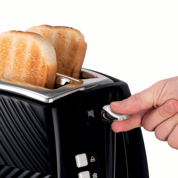 Russell Hobbs Textured 2-Slice Toaster Black