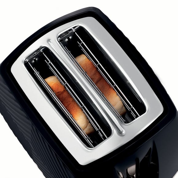 Russell Hobbs Textured 2-Slice Toaster Black