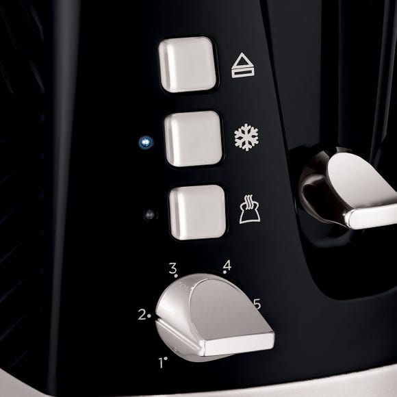 Russell Hobbs Textured 2-Slice Toaster Black