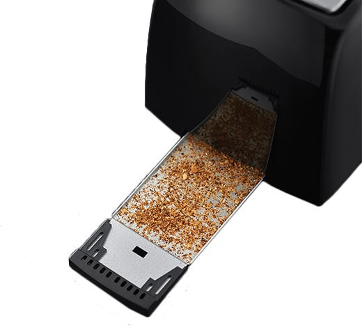 Russell Hobbs Textures 2 Slice Toaster - Black