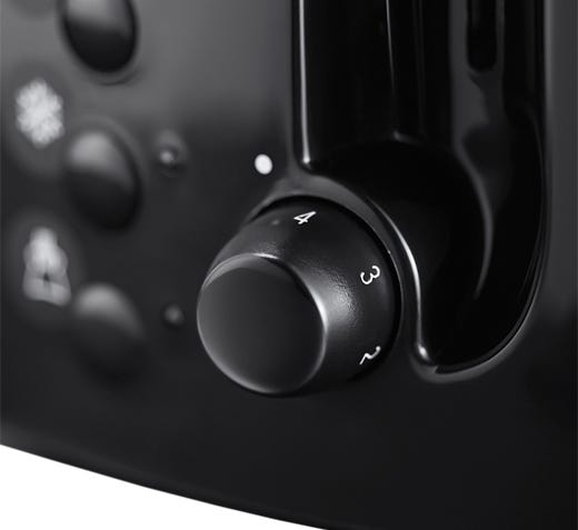 Russell Hobbs Textures 4 Slice Toaster - Black