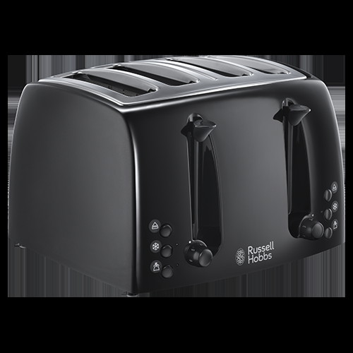 russell hobbs Textures 4 slice Toaster - Black
