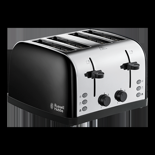 russell hobbs Stainless Steel Black 4 Slice Toaster
