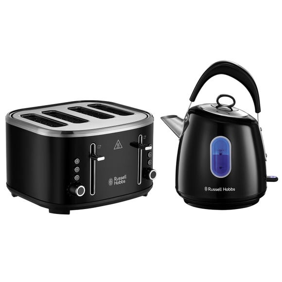 russell hobbs Stylevia Kettle and Toaster Black 4 Slice