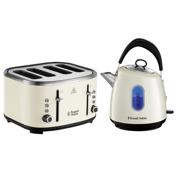 russell hobbs Stylevia Kettle and Toaster Cream 4 Slice