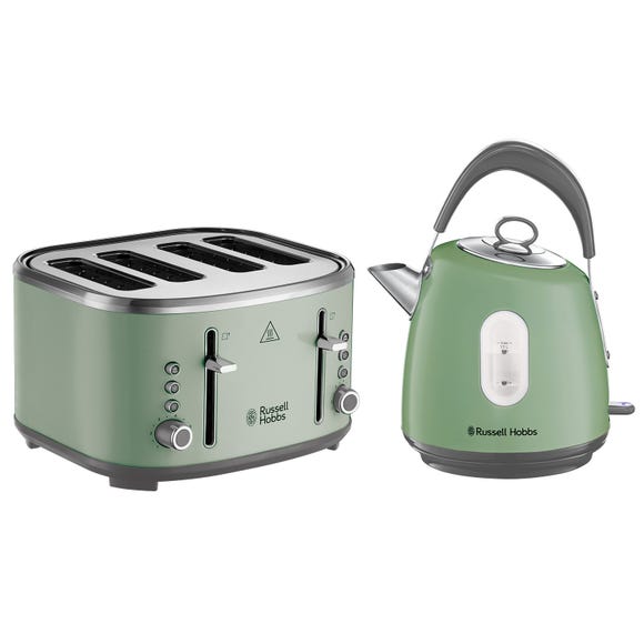 russell hobbs Stylevia Kettle and Toaster Sage 4 Slice