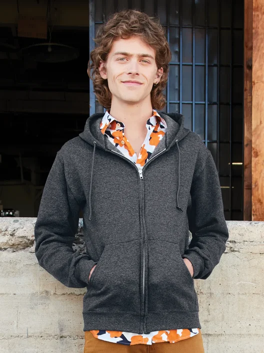 russell athletic JERZEES NuBlend® Unisex Full-⁠Zip Hooded Sweatshirt