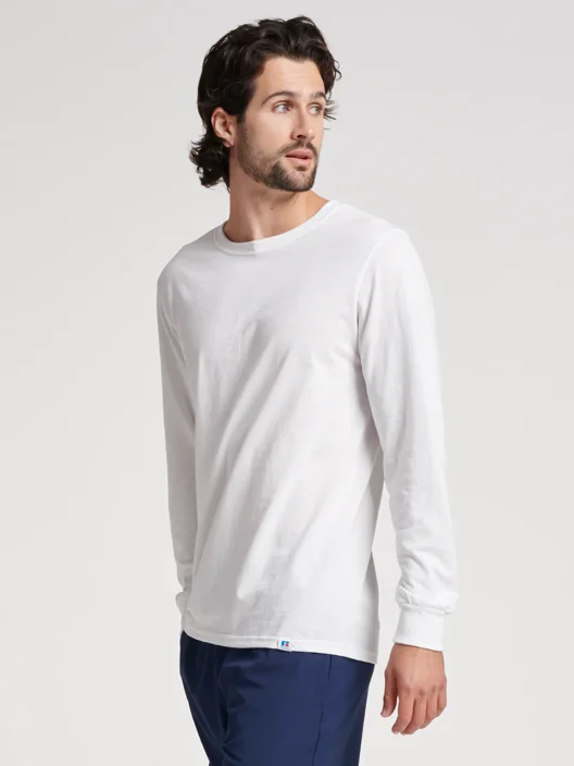 Russell Athletic Men's Cotton Performance Long Sleeve T-Shirt