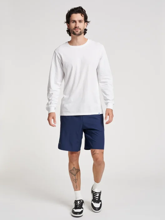 russell athletic Men's Cotton Performance Long Sleeve T-Shirt