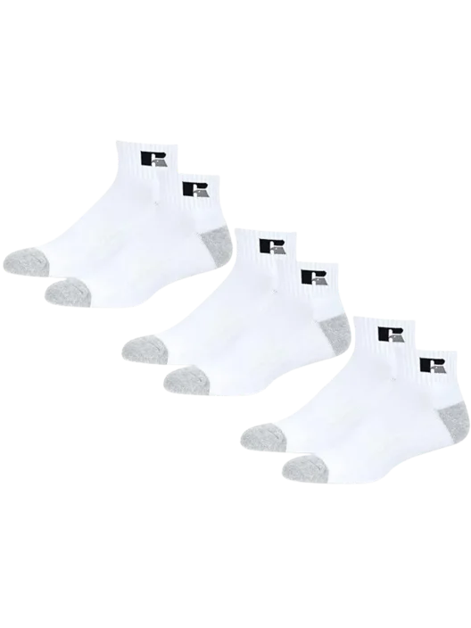 Russell Athletic Dri-Power® Quarter Sock 3 Pack