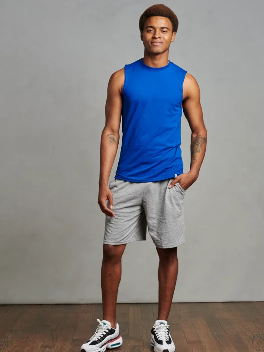 Russell Athletic Men's Basic Jersey Cotton Shorts